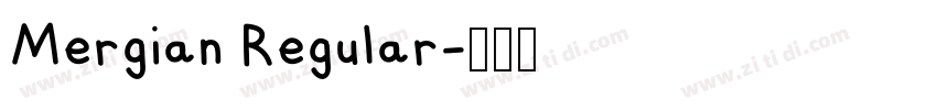 Mergian Regular字体转换